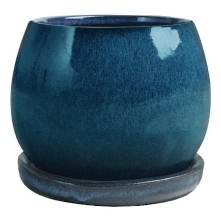Trendspot Trendspot 227350 6 in. Aqua Blue Artisan Pot 227350